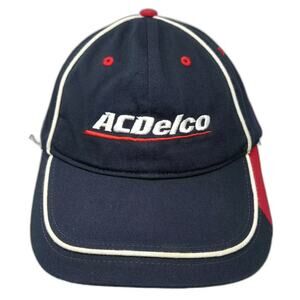 ACDelco Baseball Cap Blue Red One Size Embroidered Logo Adjustable Strapback hat
